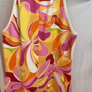 Laundry By Shelli Segal Colorful Sleeveless Top